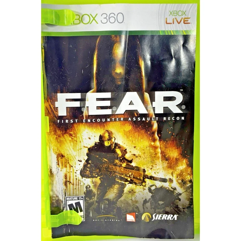 F.E.A.R. 2 Project Origin Xbox 360 WB Games 2009 Complete with Manual Tested